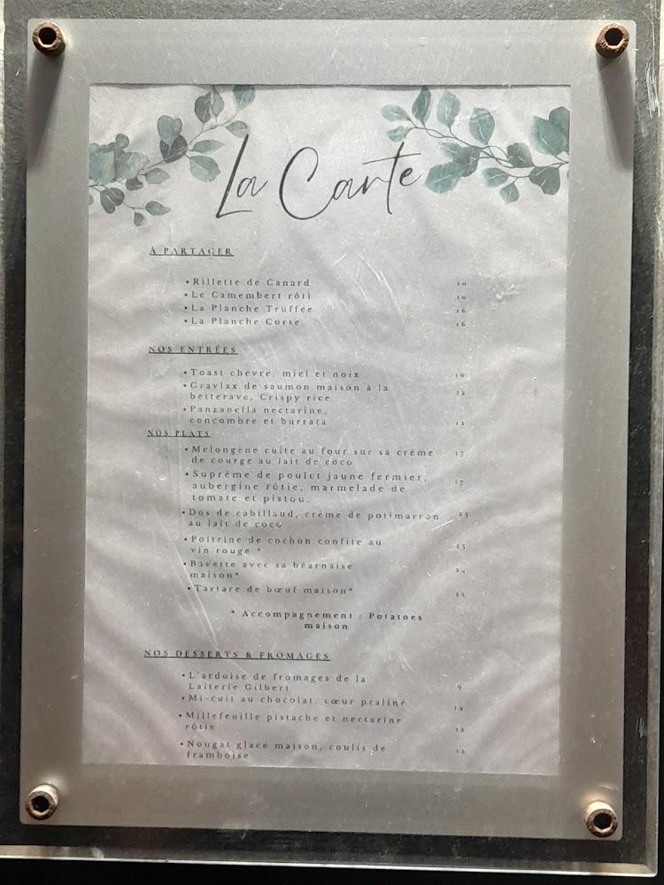 La Table de Melya - Menu Image 1